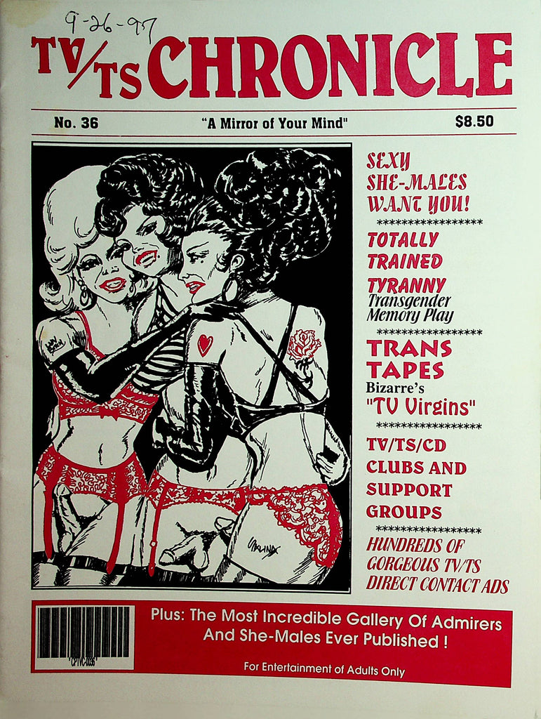 TV/TS Chronicle Contact Magazine  Totally Trained Tyranny  #36  1997   012522lm-dm