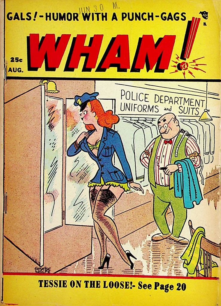 Wham! Vintage Cartoon Digest  Gals! Humor With A Punch-Gags  August 1955    032322lm-p