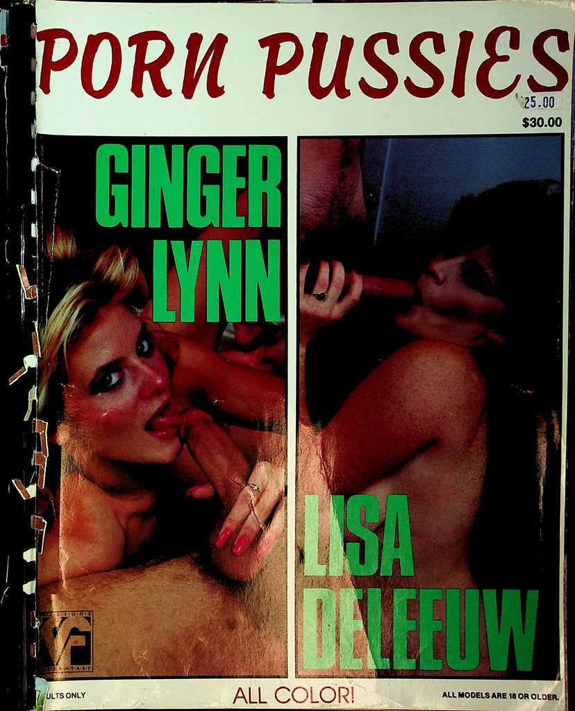 Porn Pussies Magazine  Ginger Lynn / Lisa Deleeuw  #1 1980's  by VOF  122021lm-dm2