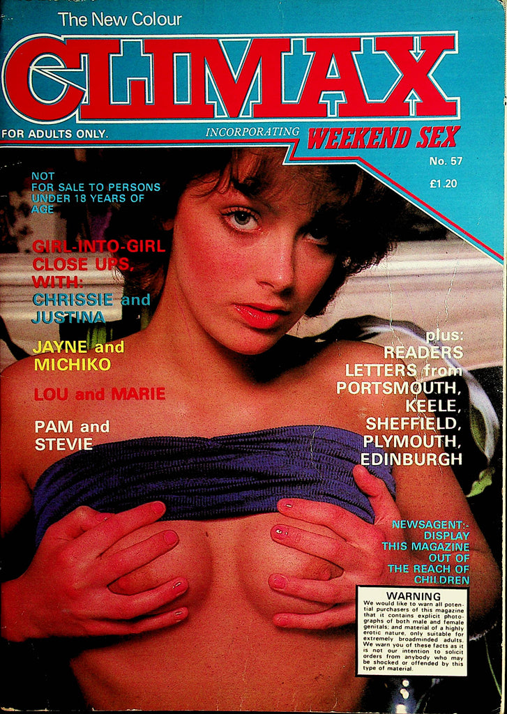 Climax Magazine  Girl-Into-Girl Chrissie And Justina  #57  1980's   081021lm-dm