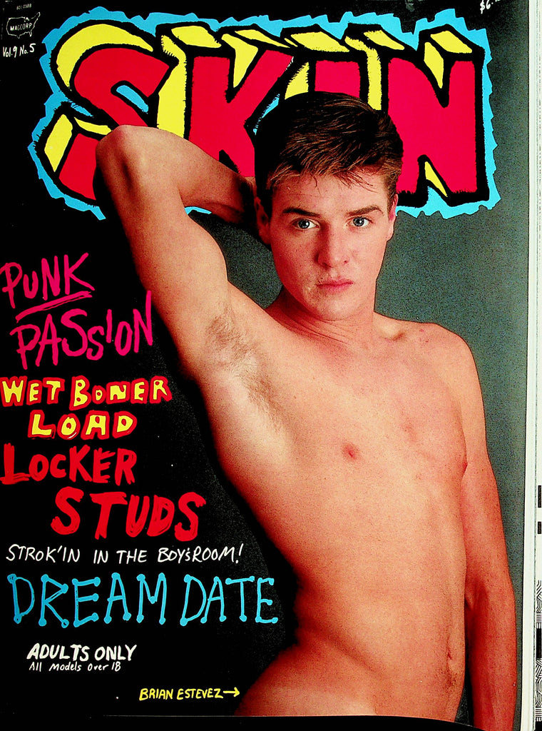 Skin Gay Magazine  Cover Guy Brian Estevez  vol.9 #5  1988 Magcorp    080422lm-p2