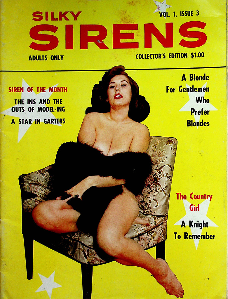 Silky Sirens Vintage Magazine  Siren Of The Month Busty Margie Monet  vol.1 #3  1963       122622lm-p3