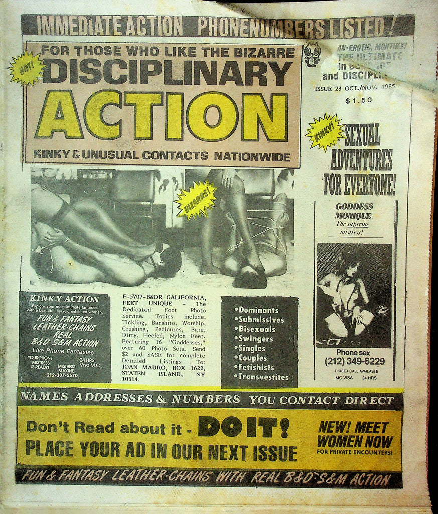 Swinger Newspaper Disciplinary Action Issue #23 Oct/Nov 1985 021023RP