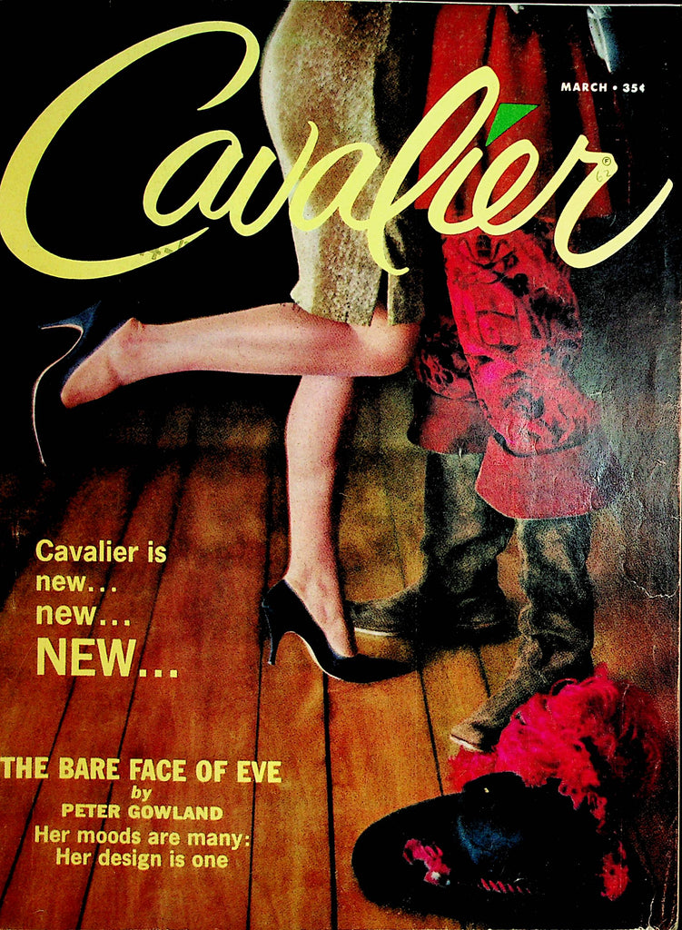 Cavalier Vintage Magazine  The Bare Face Of Eve by Peter Gowland  March 1962    100121lm-dm