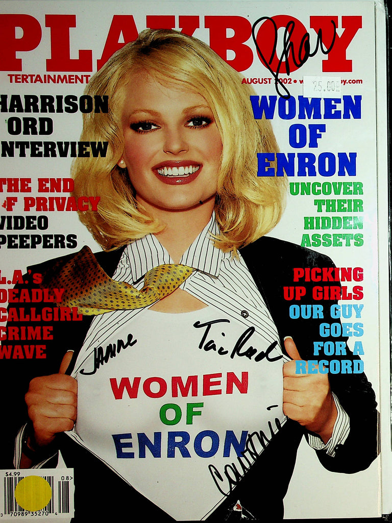 Autographed Playboy Magazine  Courtney Parker  w/COA  August 2002  100621lm-dm