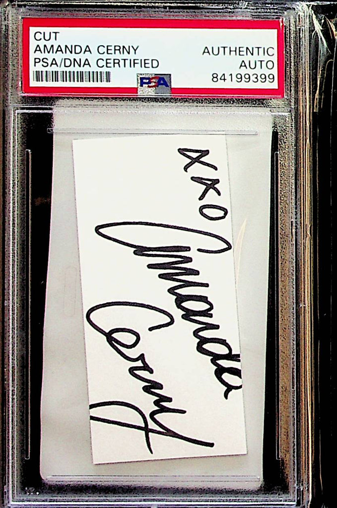 Playboy Playmate Amanda Cerny - Autographed Cut - PSA Authentic 011323lm-p