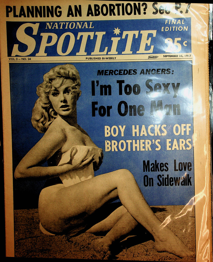 National Spotlite Newspaper  Cover Girl Diane O'Brien  September 25, 1967  100720lm-amsh