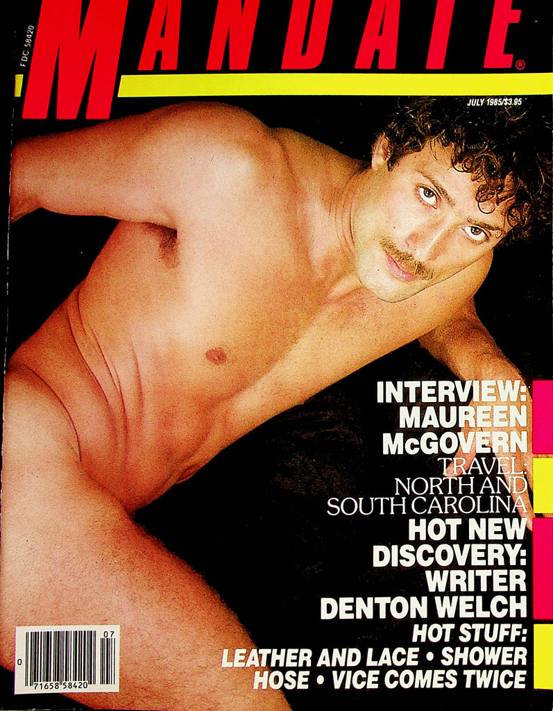 Mandate Gay Magazine   Leather and Lace / Shower Hose  July 1985    080422lm-p2