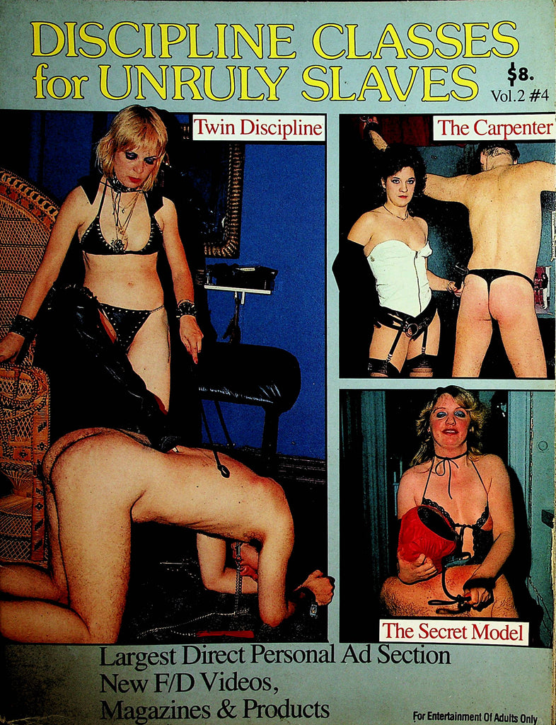 Discipline Classes For Unruly Slaves Magazine  Twin Discipline  vol.2 #4  1980's  011022lm-dm