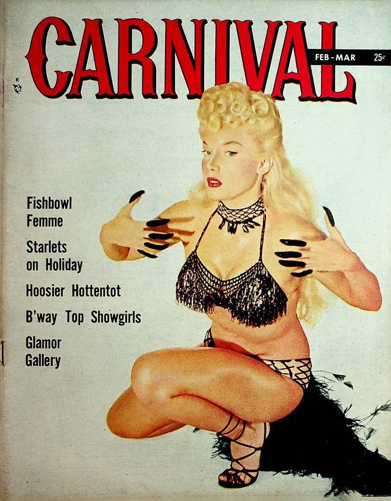Carnival Vintage Magazine  Covergirl Lilly Christine  February 1951    101221lm-dm