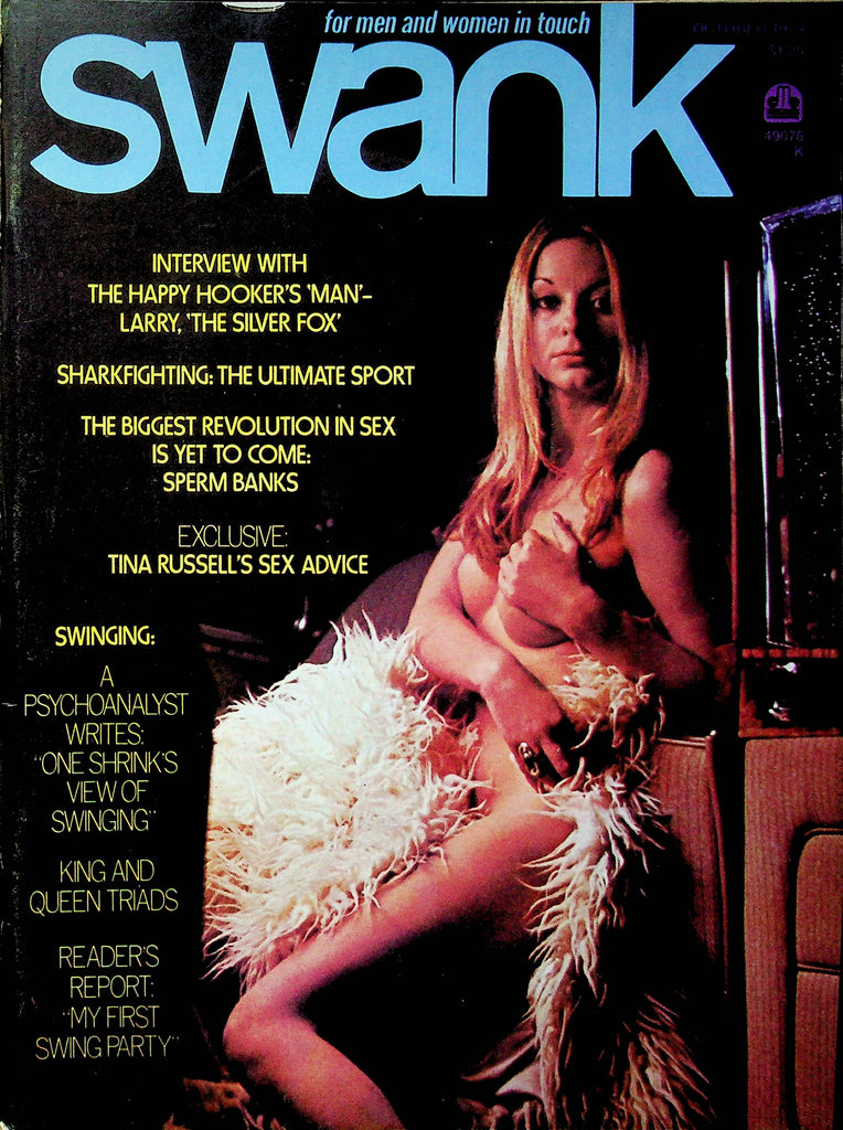 Swank Magazine Ft. Larry The Silver Fox Interview & Tina Russell October 1974 040323RP
