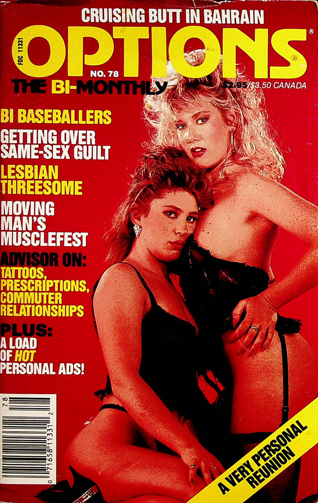 Options Bi-Monthly Digest  Lesbian Threesome / Bi Baseballers  #78  1991   033123lm-p