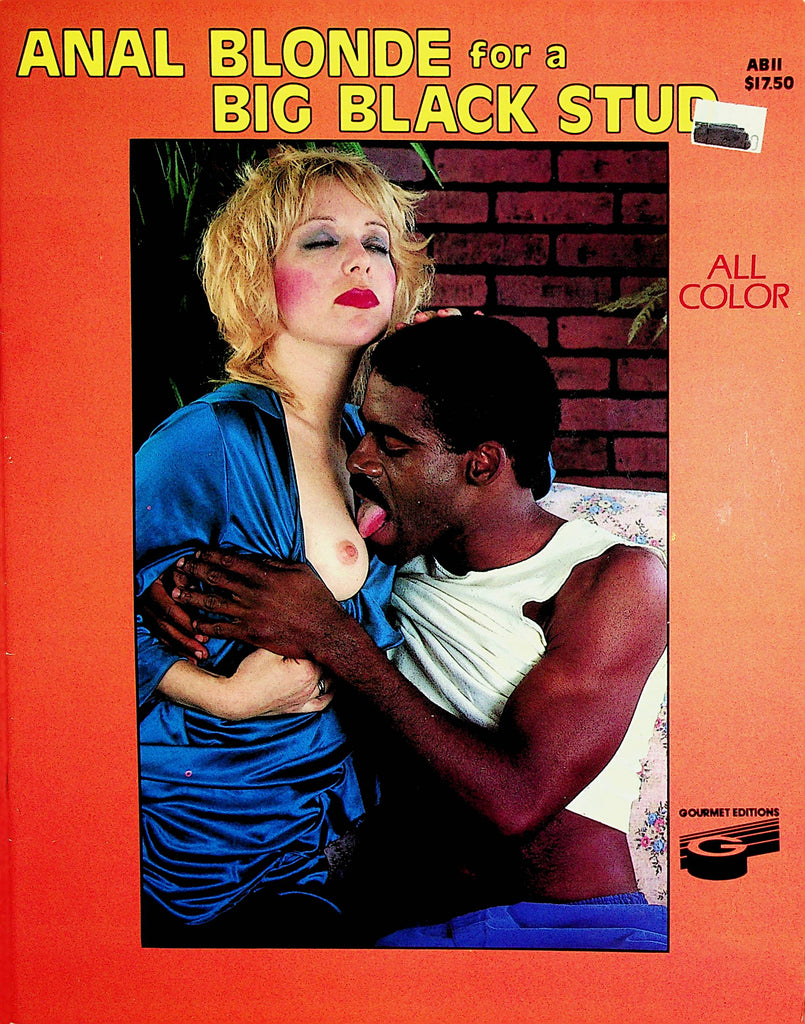 Anal Blonde For A Big Black Stud Magazine  #1 1980's  Gourmet Editions  100121lm-dm