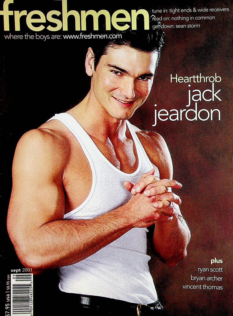 Freshmen Gay Magazine  Cover Guy Heartthrob Jack Jeardon  September 2001    112222lm-p