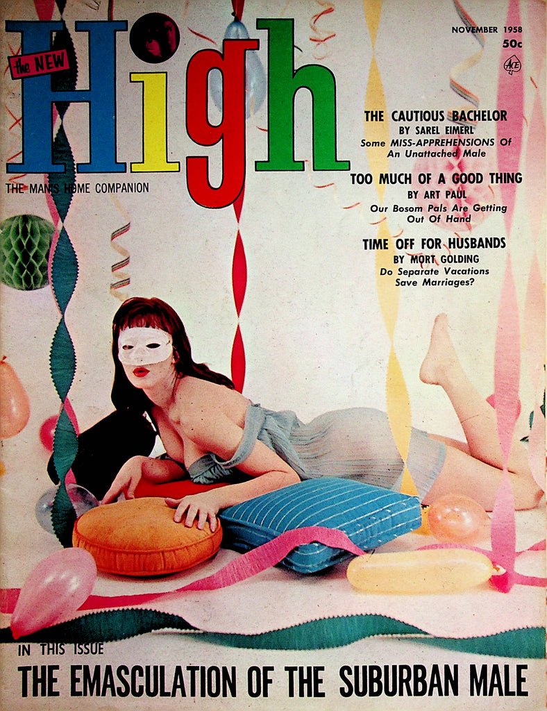 High Vintage Magazine  Jeanne Robbins / The Cautious Bachelor  November 1958     072522lm-p