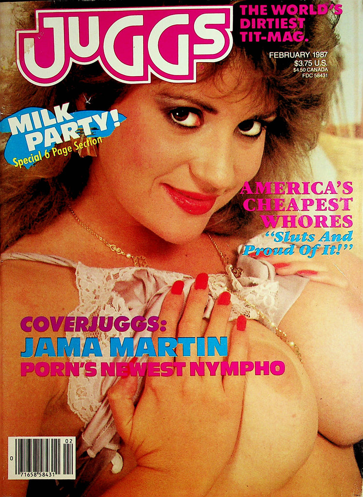 Juggs Busty Magazine  Coverjuggs Jama Martin / Candy Samples  February 1987  101421lm-dm