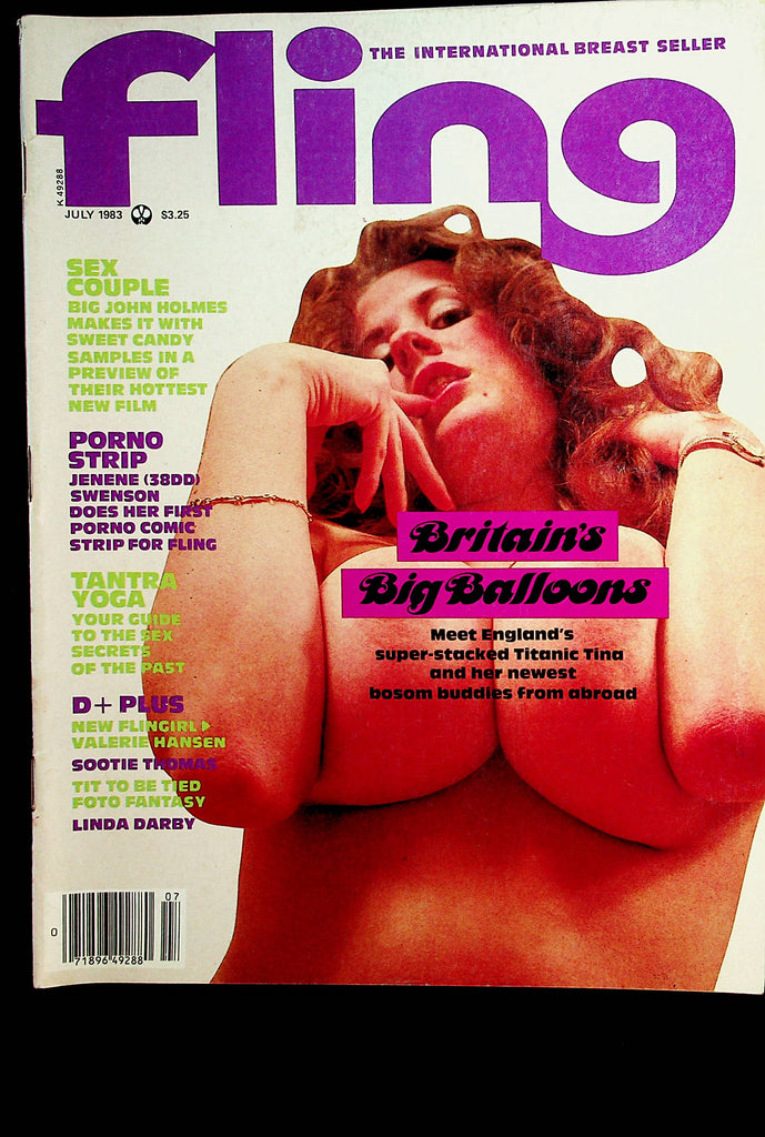 Fling Busty Magazine  Super-Stacked Titanic Tina  July 1983    021422lm-p