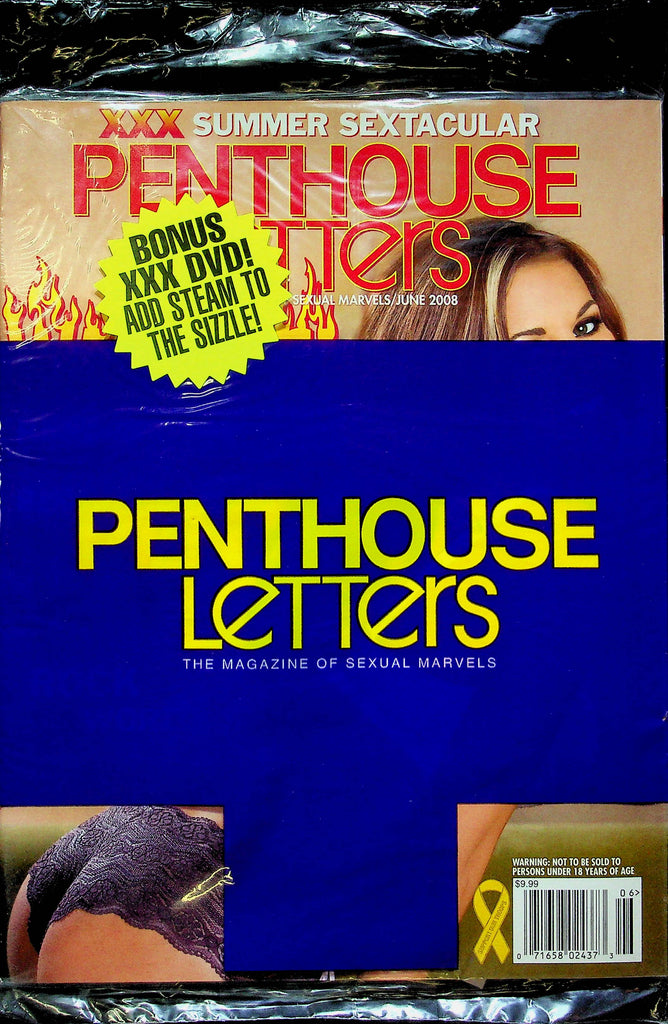 Penthouse Letters Magazine W/Bonus DVD June 2008 SEALED 090722RP