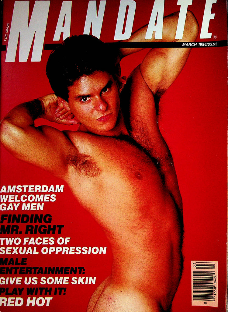 Mandate Gay Magazine   Red Hot Cover Guy / Finding Mr. Right  March 1986      080422lm-p2