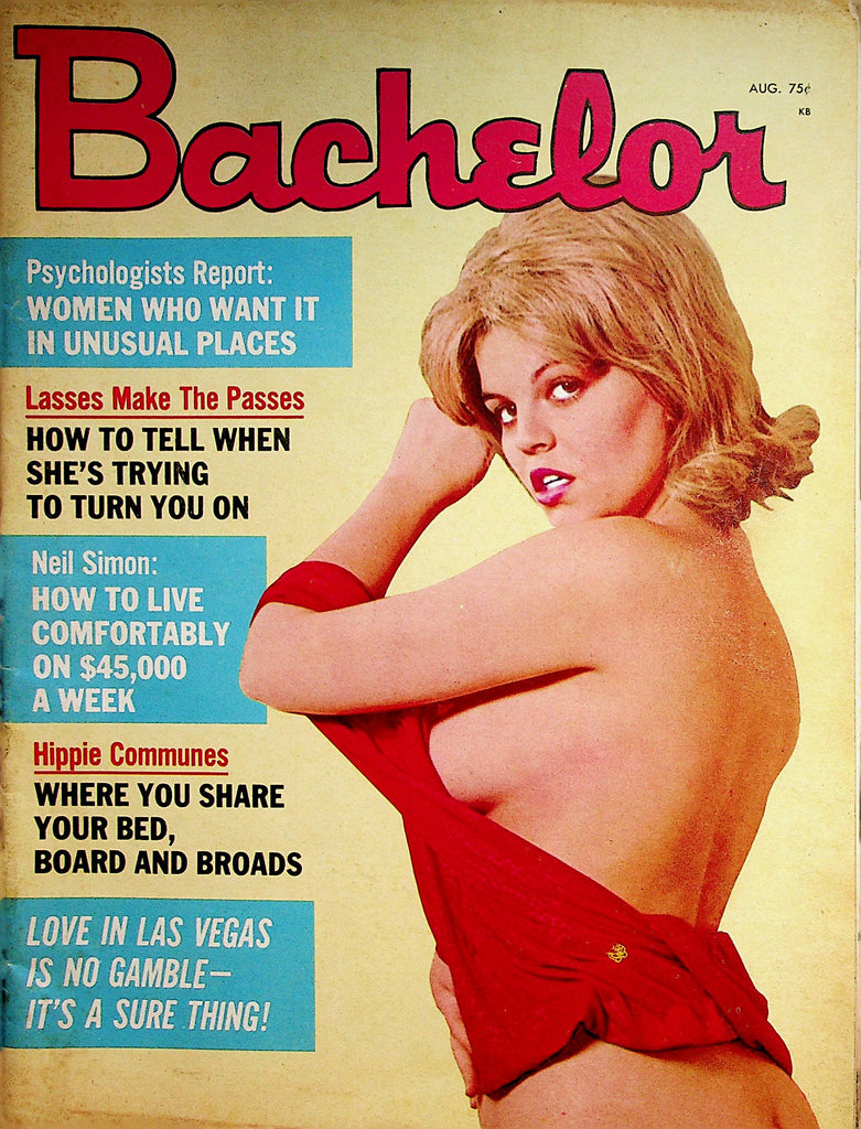 Bachelor Magazine  Busty Beautiful Girls / Mick Jagger's Rolling Stones  August 1970   080822lm-p