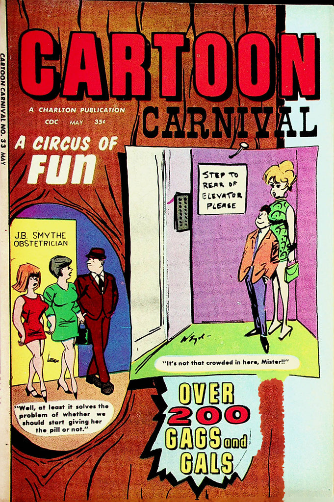 Cartoon Carnival Vintage Magazine  Over 200 Gags and Girls  #33 May 1970   100421lm-dm