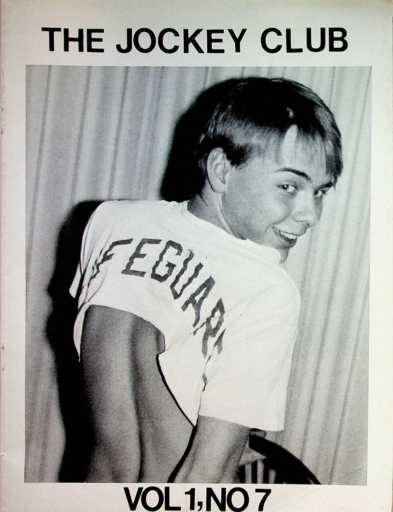 The Jockey Club Men's Magazine  History Of Jockstraps & Briefs  vol.1 #7  1980's    011723lm-p