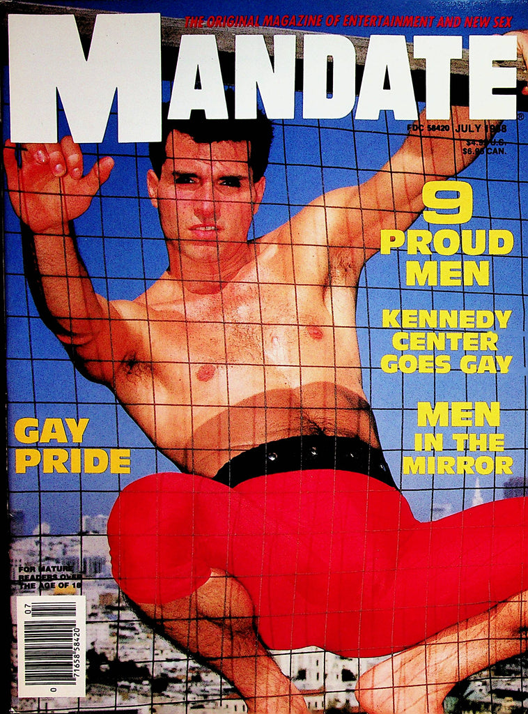 Mandate Gay Magazine  Gay Pride / Men In The Mirror  July 1988  081322lm-p2
