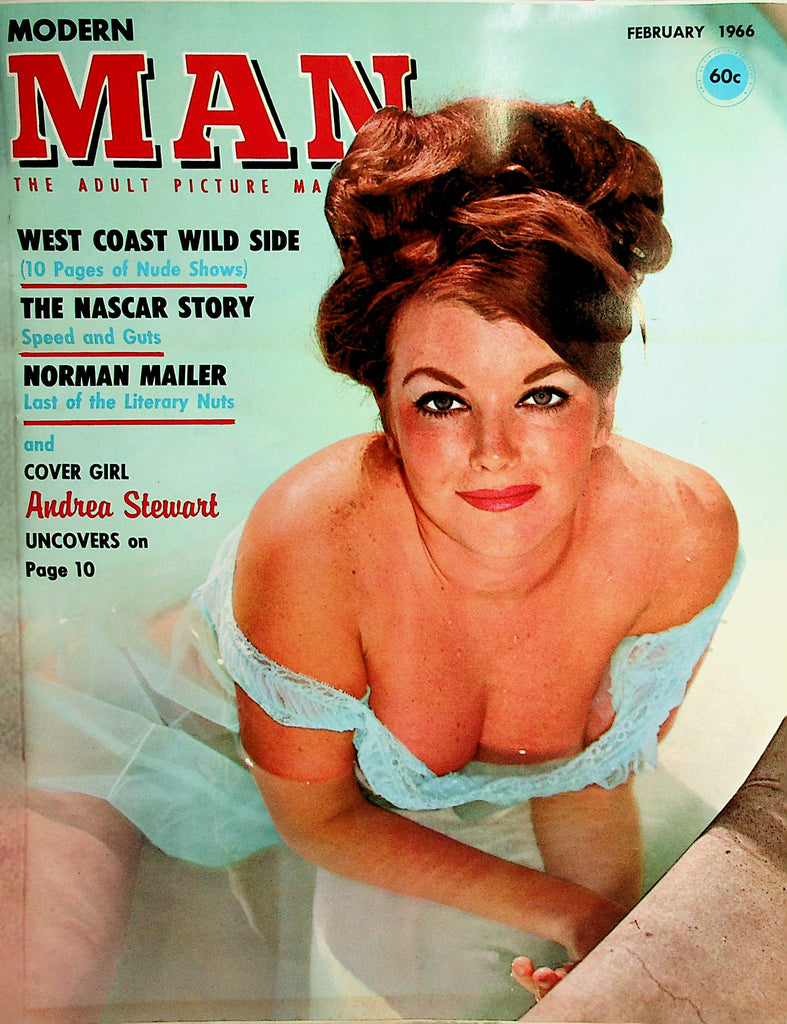 Modern Man Magazine  Covergirl Andrea Stewart   February 1966   082421lm-dm