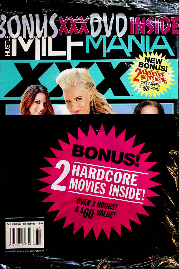 Hustler XXX MILF MANIA Hardcore Magazine  #187  2000  w/DVD   new/sealed 011623lm-p2