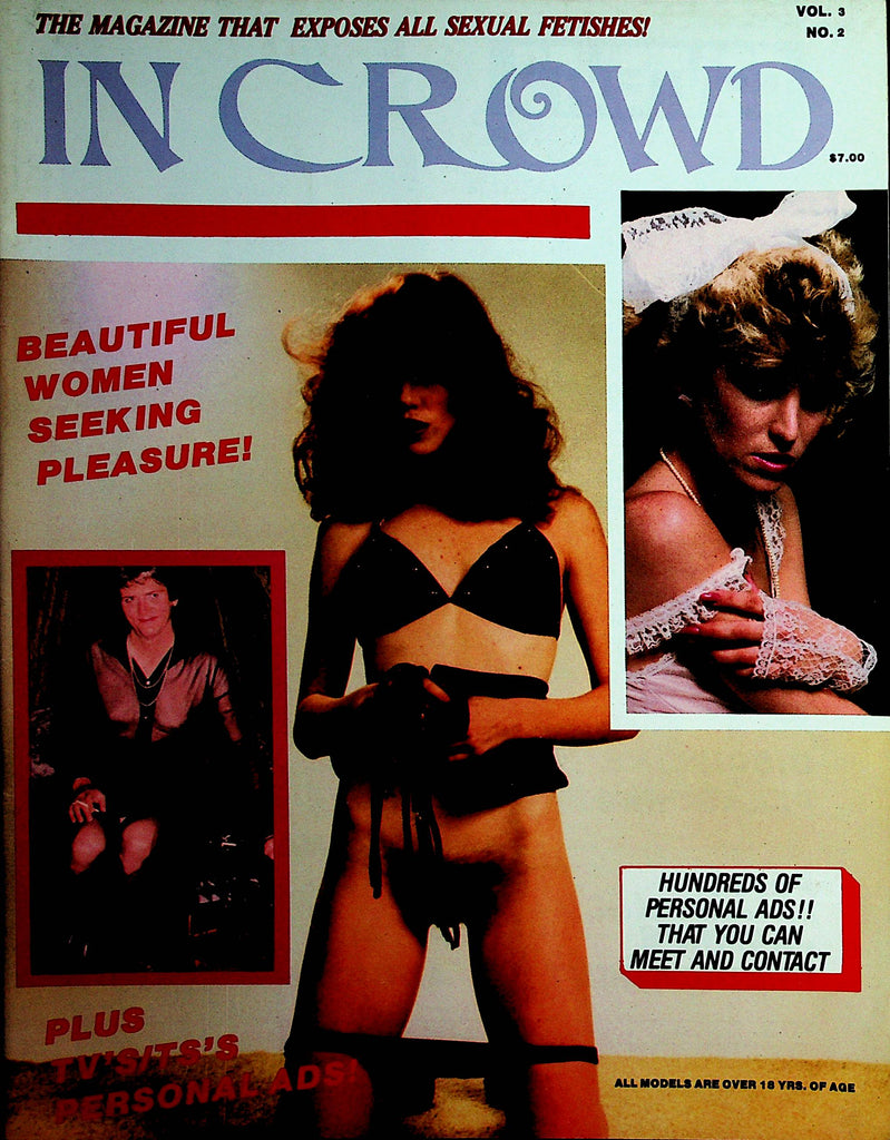 In Crowd Contact Magazine  Women Seeking Pleasure / Tv's / Ts's  vol.3 #2  1986     010222lm-dm