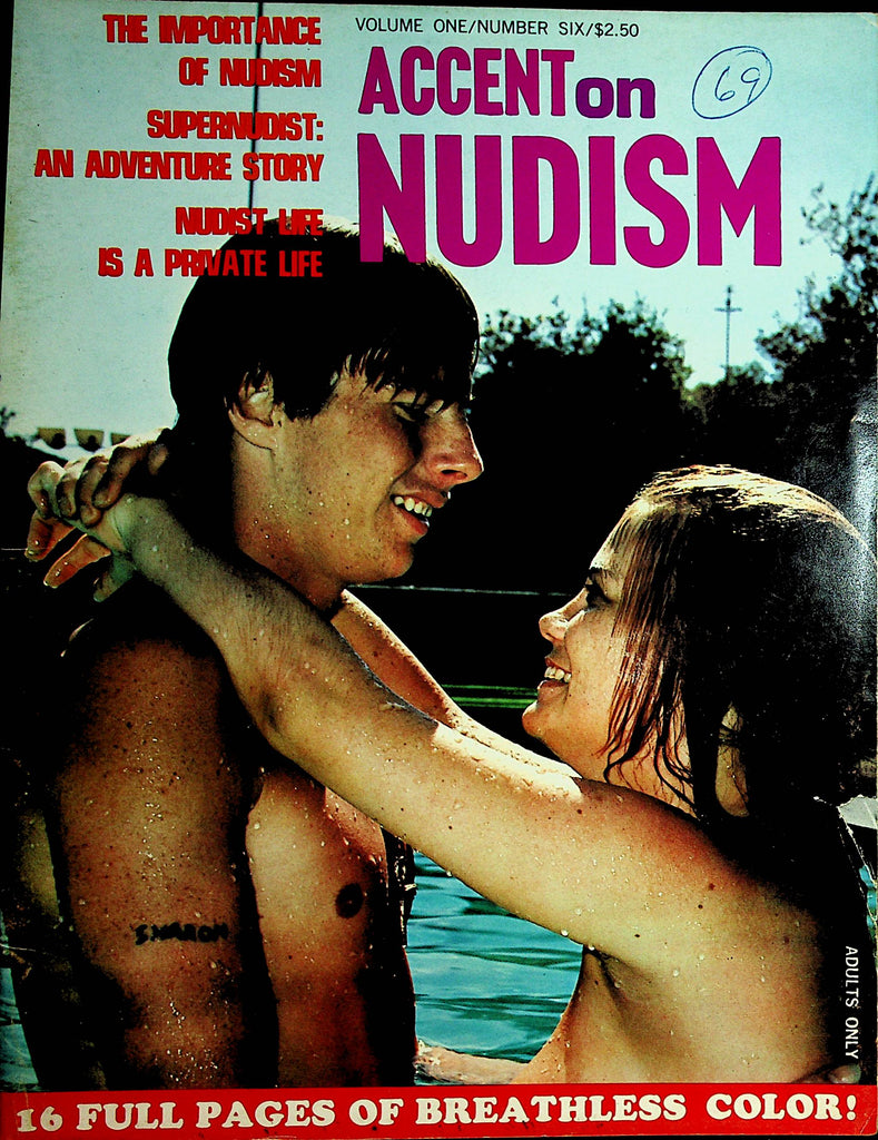 Accent On Nudism Magazine  Supernudist: An Adventure Story  vol.1 #6  1968   101521lm-dm2