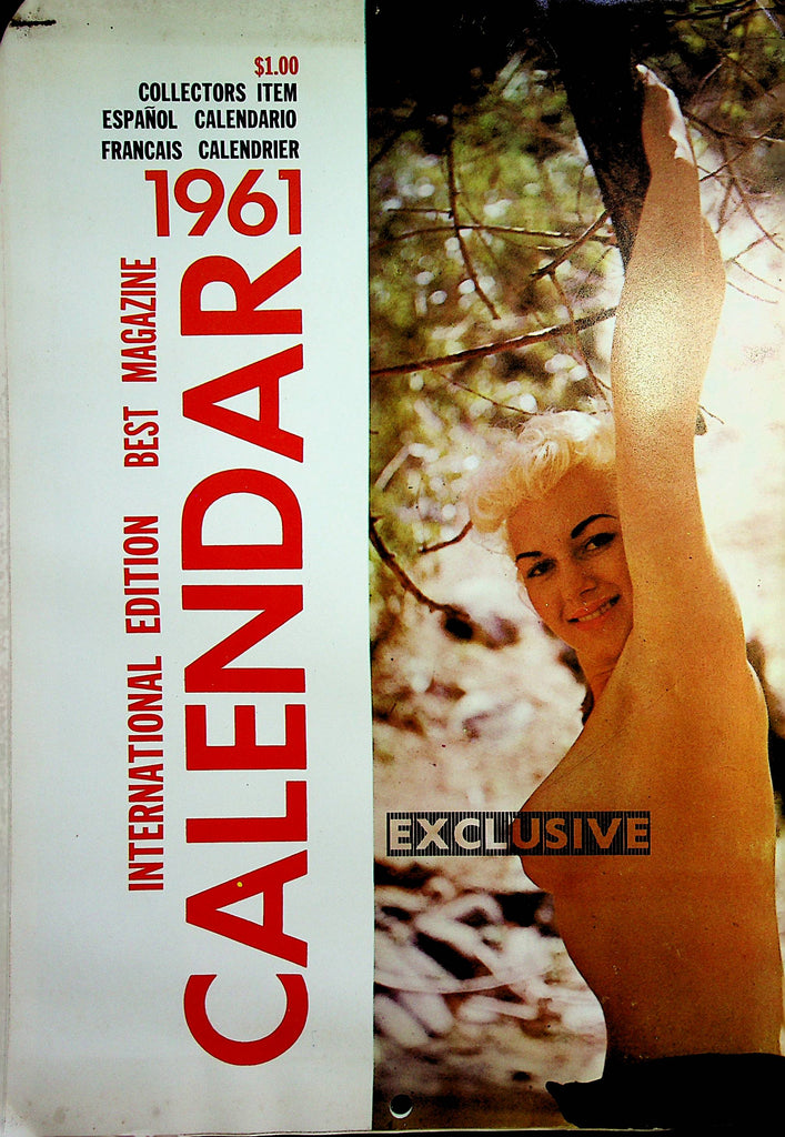 1961 Wall Calendar International Best Magazine  Collector's Item  English, Spanish, French   111122lm-p4