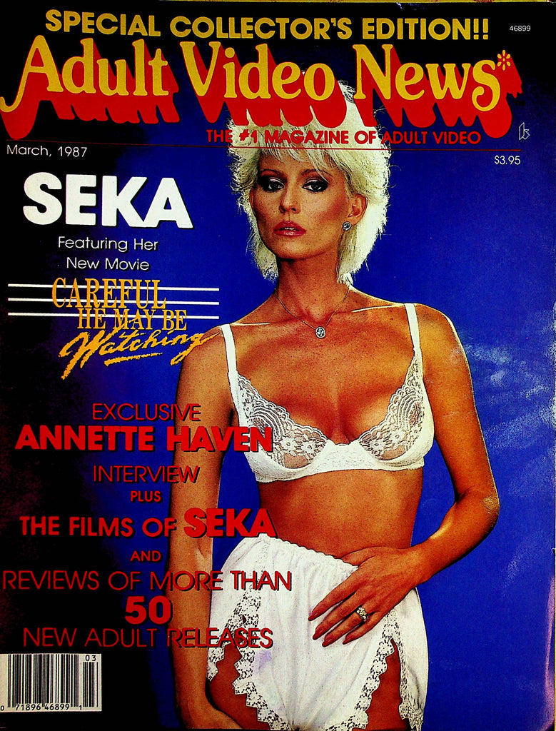 Adult Video News Magazine  Seka / Annette Haven  March 1987  Special Collector Edition   122622lm-p