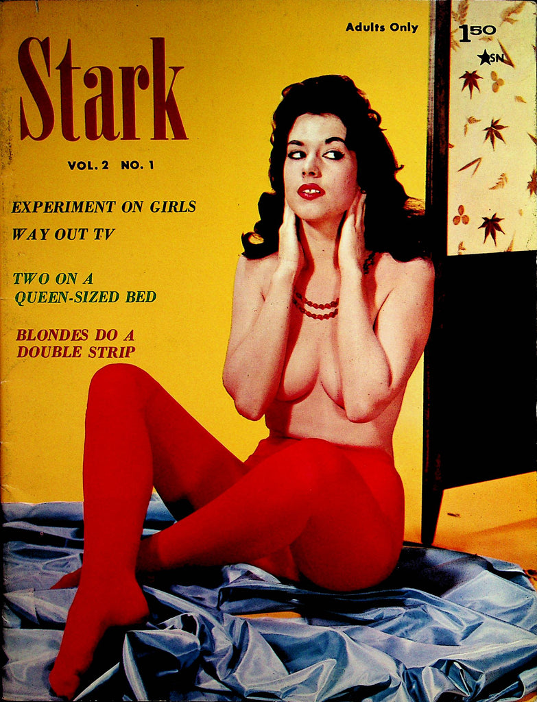 Stark Busty Vintage Magazine  Blondes Do A Double Strip  vol.2 #1  1966  071822lm-p2