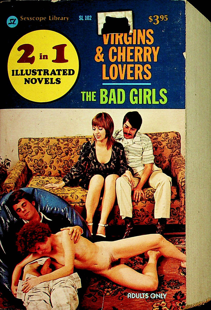 Virgins & Cherry Lovers / The Bad Girls  Double Illustrated Novel  1976      091721dm2