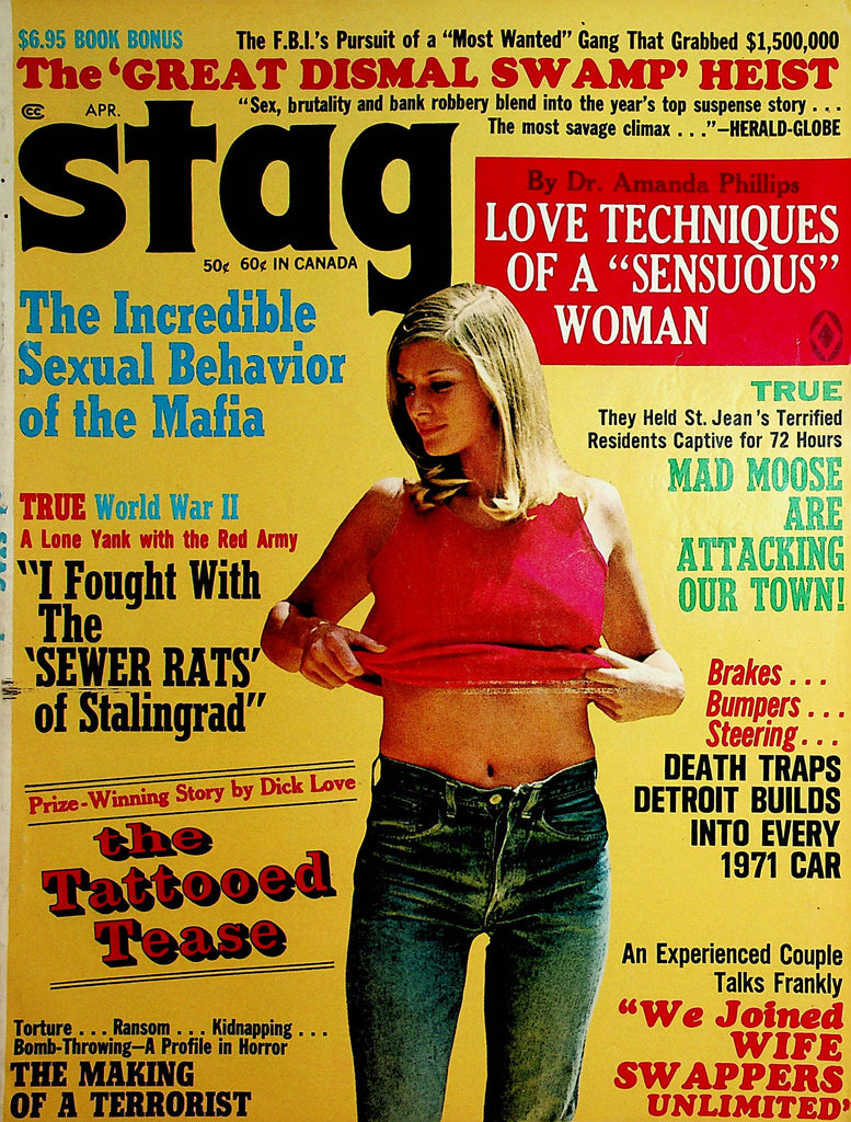Stag Vintage Magazine  Love Techniques Of A Sensuous Woman  April 1971    112021lm-dm2