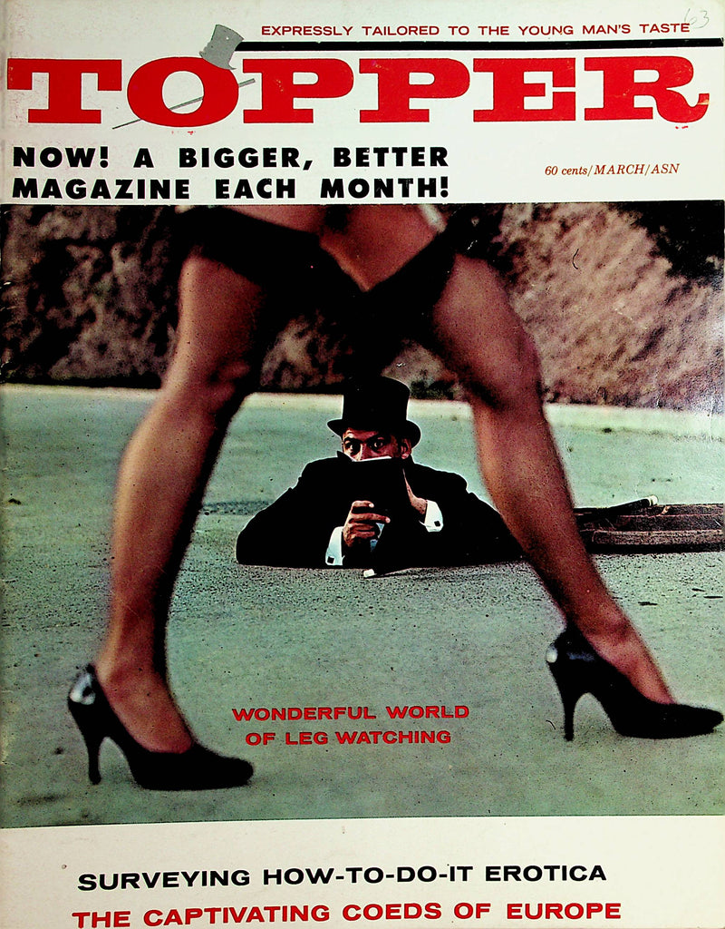 Topper Busty Magazine   Wonderful World Of Leg Watching  March 1963    101421lm-dm