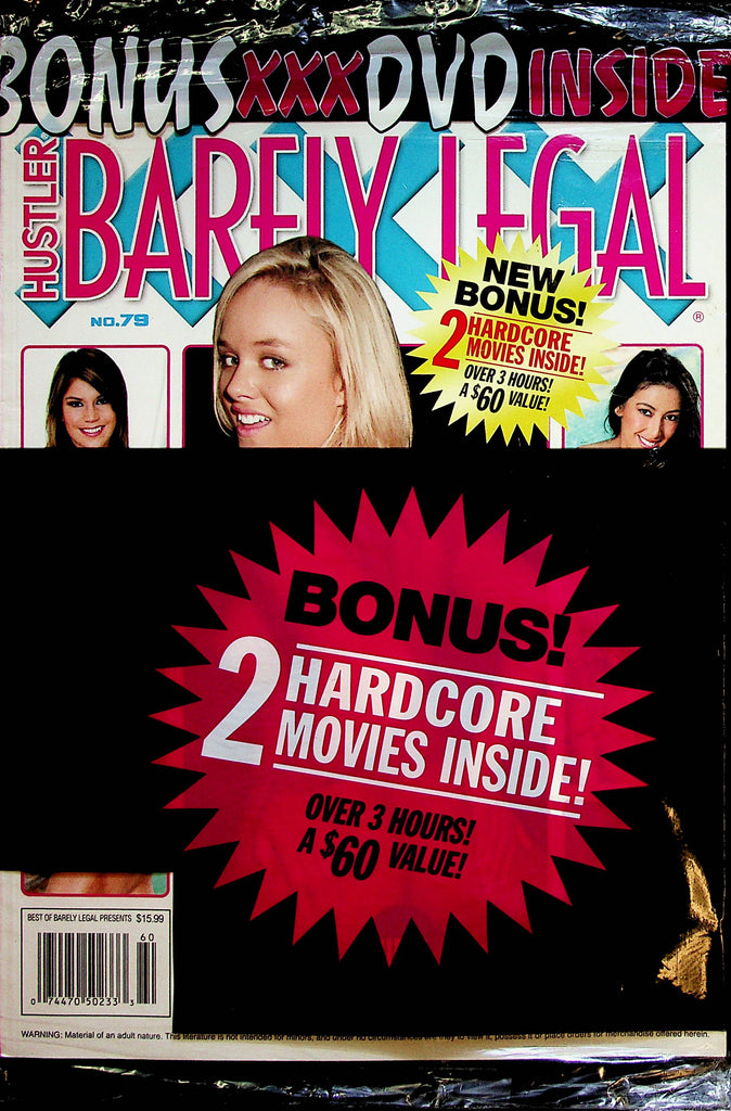 Hustler Barely Legal XXX Magazine    w/DVD   #79  2000  New   012123lm-p2
