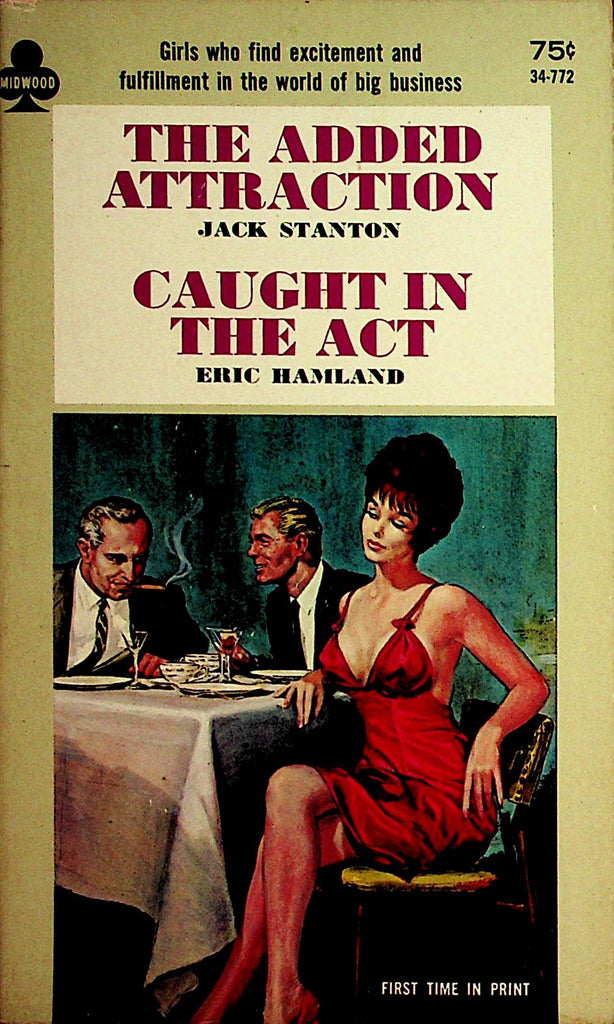 The Added Attraction / Caught In The Act Double Novel 1967 1st Time In Print -Midwood   110521lm-dm2