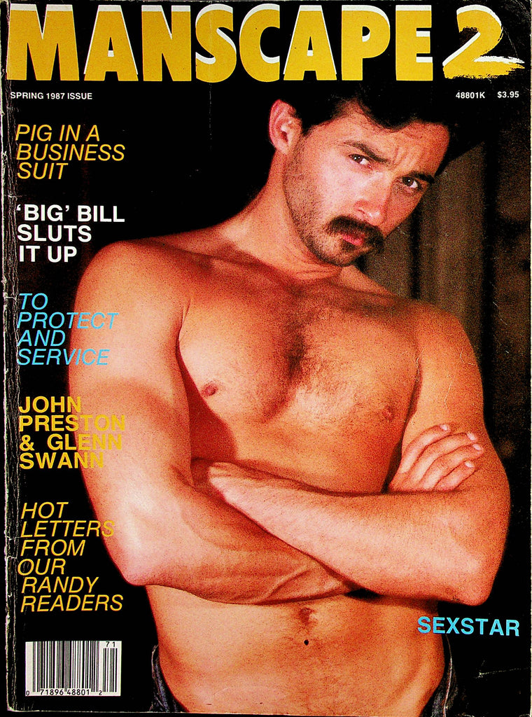 Manscape 2 Gay Magazine  Coverguy Sex Star: Pierce Daniels  Spring 1987    112022lm-p