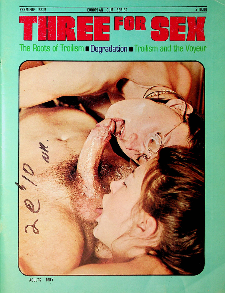 Three For Sex Magazine  Troilism and the Voyeur   Premiere Issue  1960's    101121lm-dm