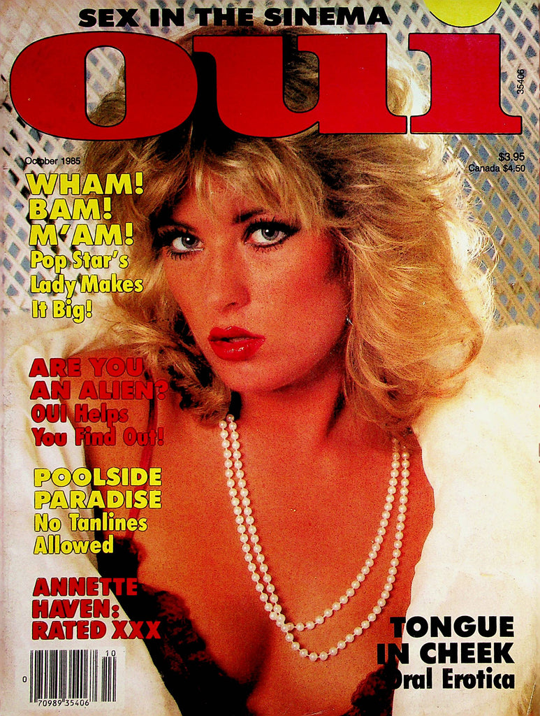 Oui Magazine  Annette Haven  October 1985      022723lm-p