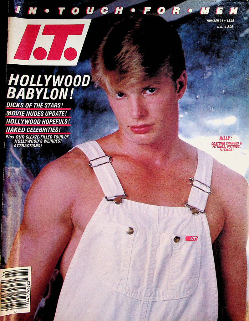 In Touch For Men Gay Magazine  Cover Guy Billy Gant  #94  1984  080422lm-p2