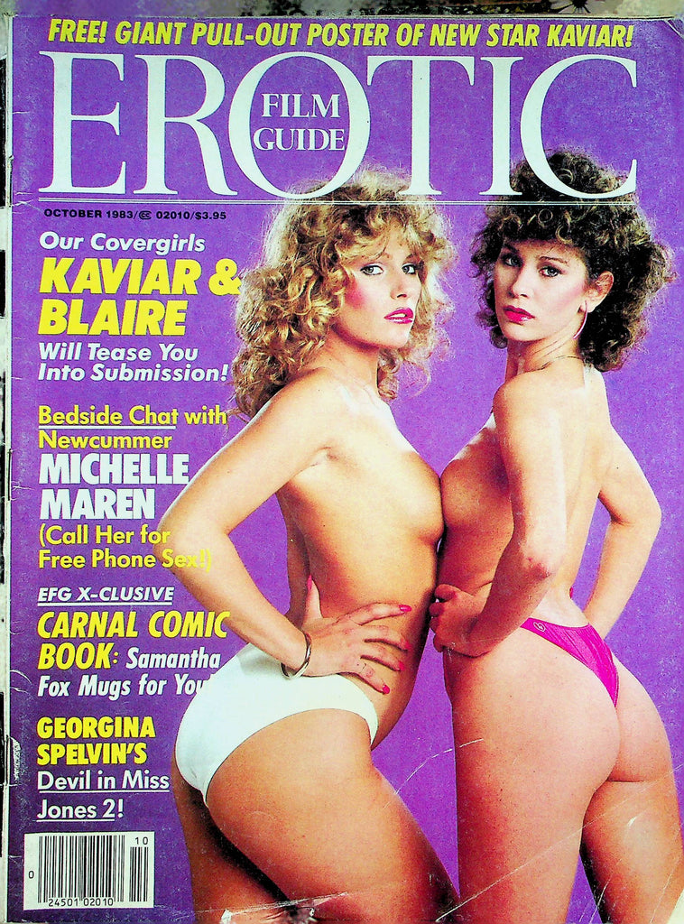 Erotic Film Guide Magazine Kaviar & Blaire & Michelle Maren October 1983 050422RP