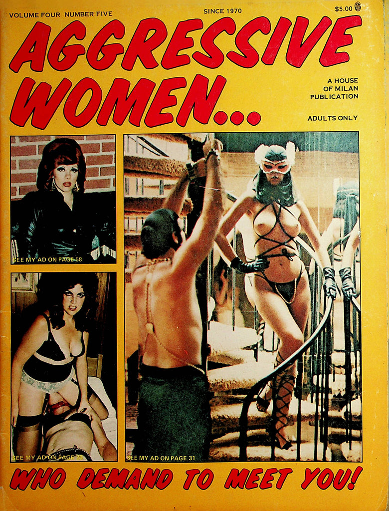 Aggressive Women...Who Demand To Meet You Contact Magazine  vol.4 #5 1970's by HOM     010722lm-dm