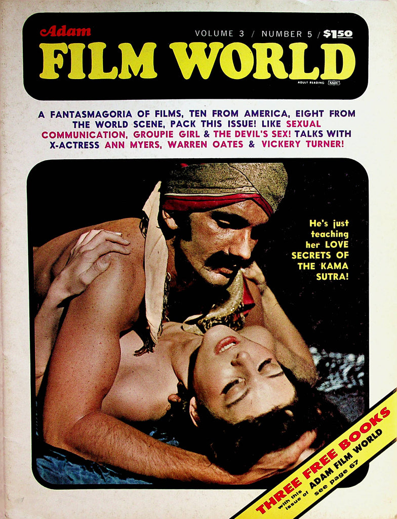 Adam Film World Magazine   Ann Myers , Warren Oates & Vickery Turner  vol.3 #5  1971      072622lm-p