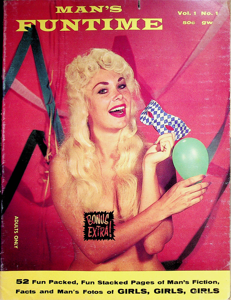 Man's Funtime Vintage Magazine Busty Foxie  vol.1 #1 1961  080522lm-p2
