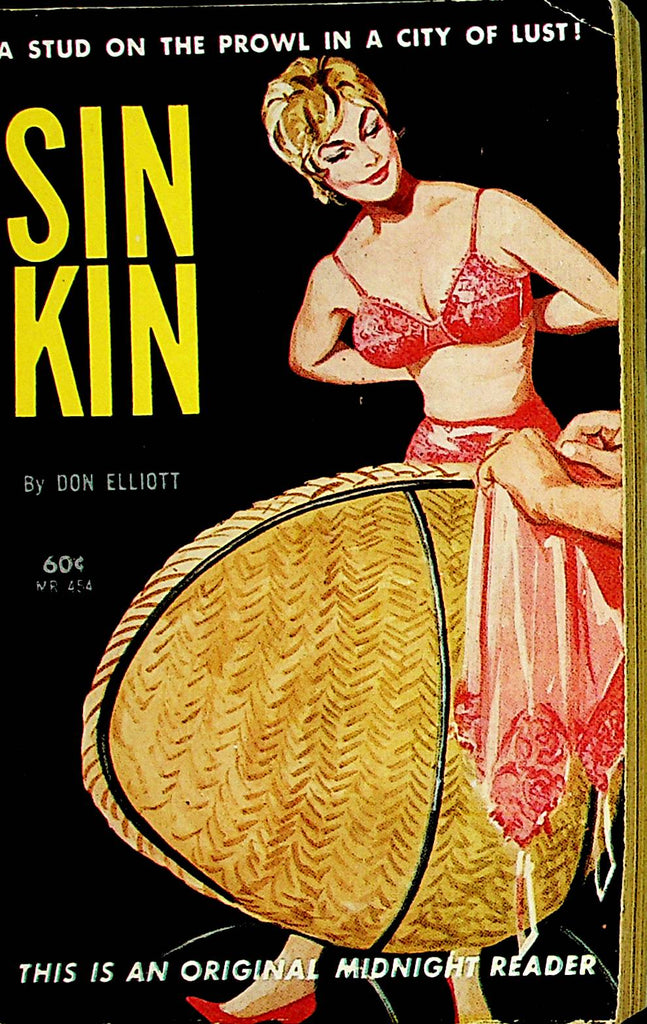 Sin Kin Novel by Don Elliott 1962  Stud On The Prowl  Original Midnight    110221lm-dmr