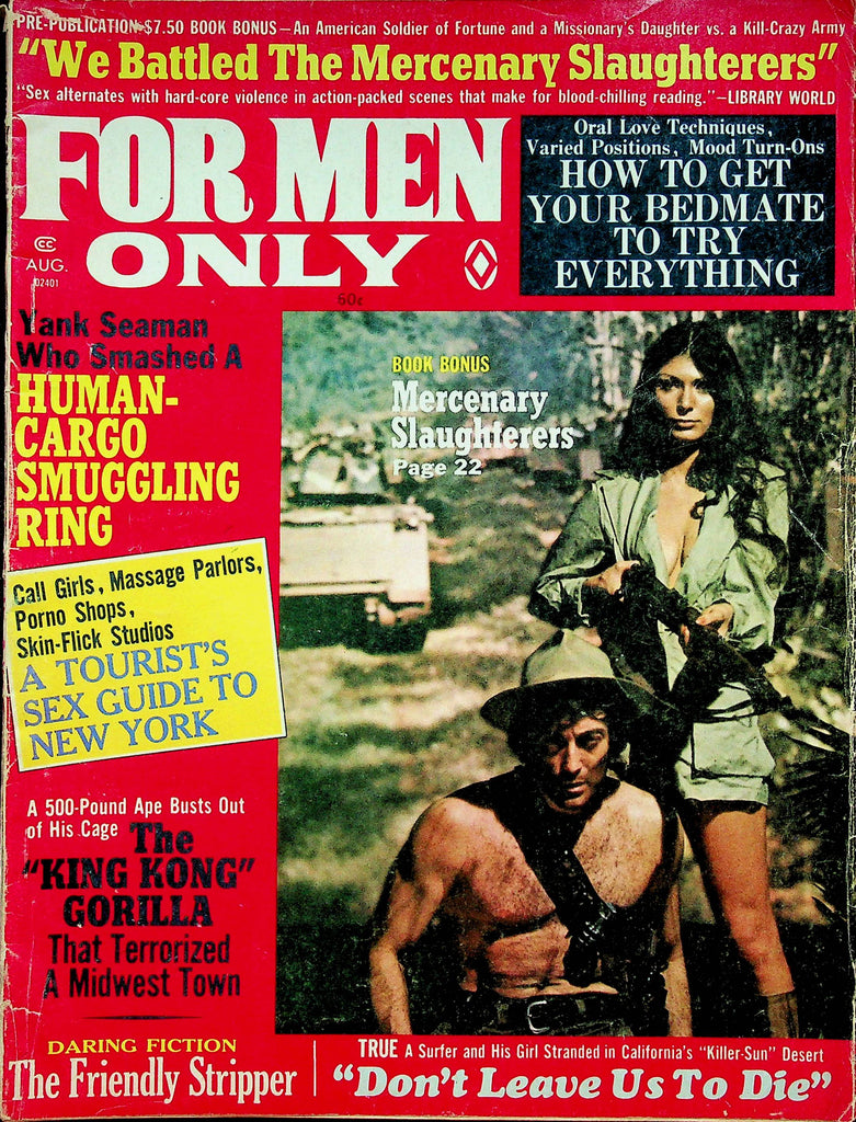 For Men Only Magazine Mercenary Slaughterers August 1971 050422RP