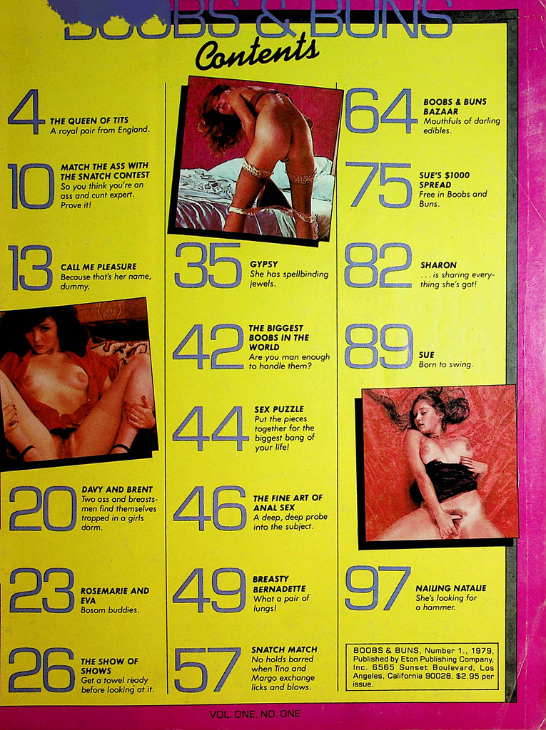 Boobs & Buns Magazine   Breasty Bernadette #1 1979  Readers Copy    100121lm-dm